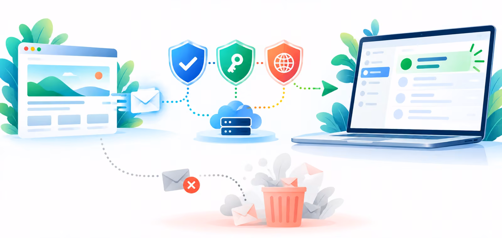 網頁設計 Email Authentication 公司信箱 SPF DKIM DMARC 驗證流程示意